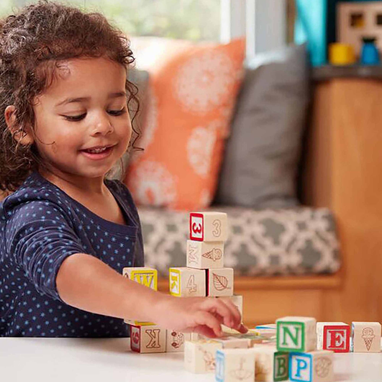 Melissa & Doug Wooden ABC/123 Blocks