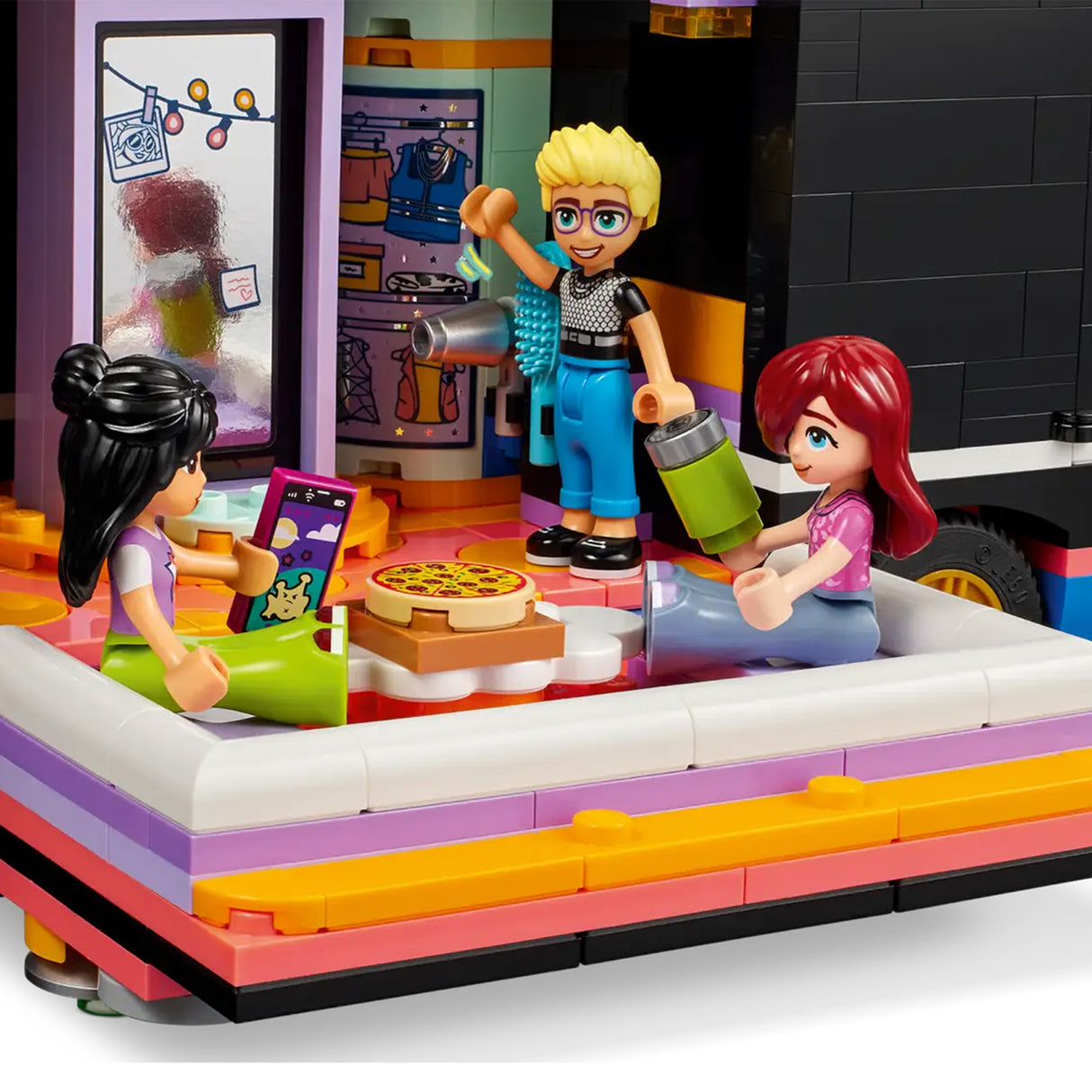 LEGO Friends Pop Star Music Tour Bus 42619, (845-pieces)