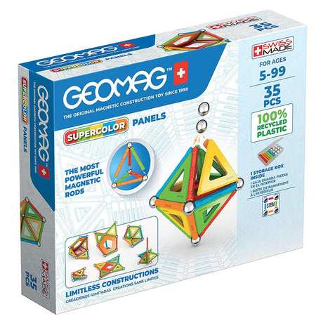 Geomag Supercolours Panels Magnetic Building Set (35 pieces)