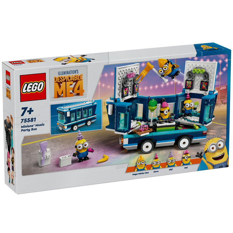 LEGO Despicable Me 4 Minions’ Music Party Bus 75581