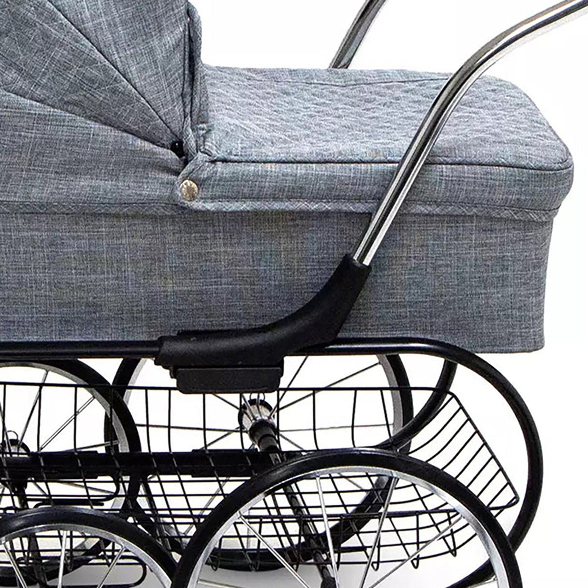 Valcobaby Royale Doll Stroller, Grey Marle