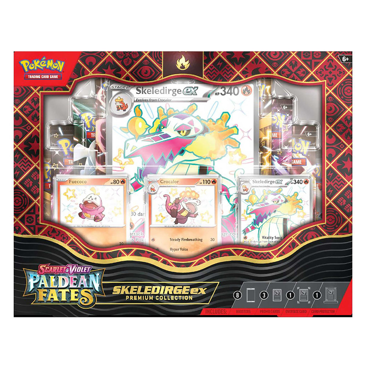 POKEMON TCG Scarlet & Violet 4.5 Paldean Fates Premium Collection - SKELEDIRGEex