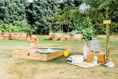 Plum Store-it Wooden Sand Pit