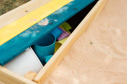 Plum Store-it Wooden Sand Pit