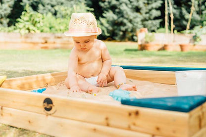 Plum Store-it Wooden Sand Pit