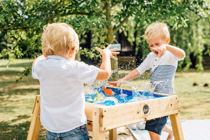 Plum Build  and Splash wooden table
