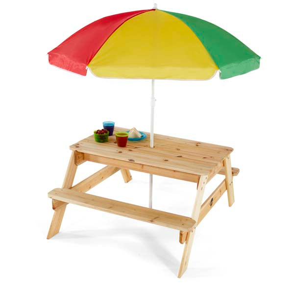 Plum Garden Picnic Table with Umbrella