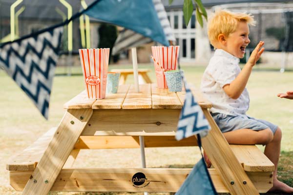 Plum Garden Picnic Table with Umbrella