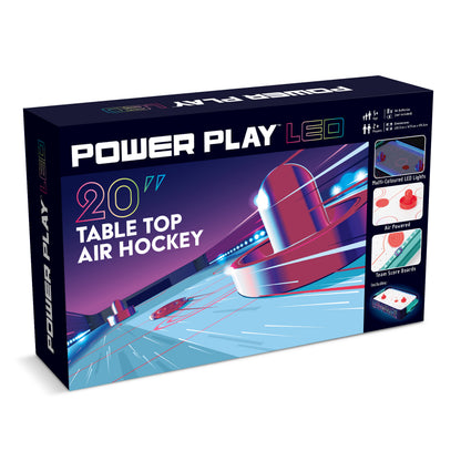 Power Play 20" LED Air Hockey Games Table