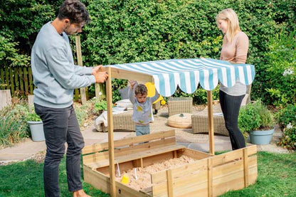 Plum Sandpit with Canopy