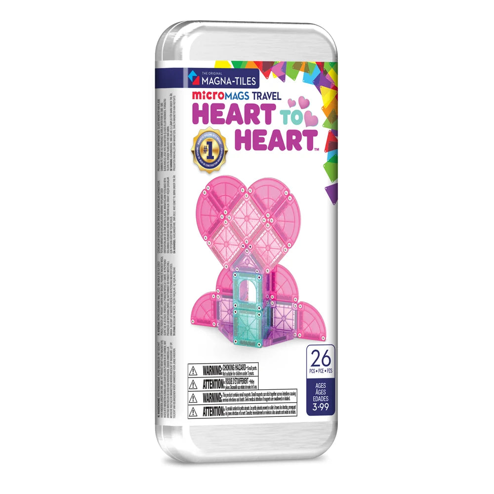 Magna Tiles Micromags Travel Heart To Heart