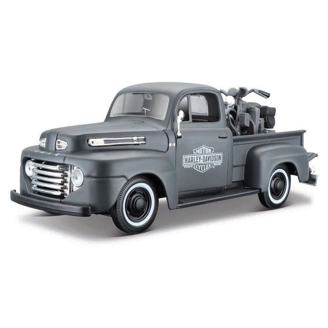 Maisto 1:24 Harley D 1948 Ford F-1 Pickup + 1942 WLA Flathead