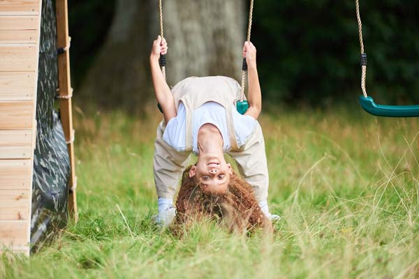 Plum Wooden Monkey Bars