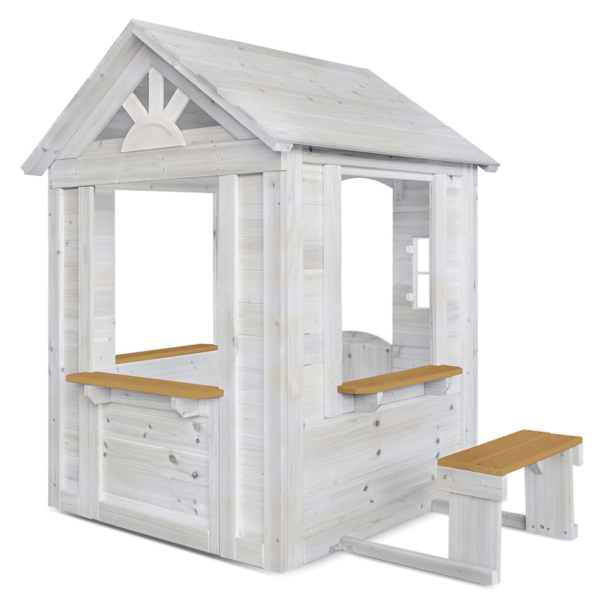 Lifespan Kids Teddy Cubby House in White (V2) with Floor