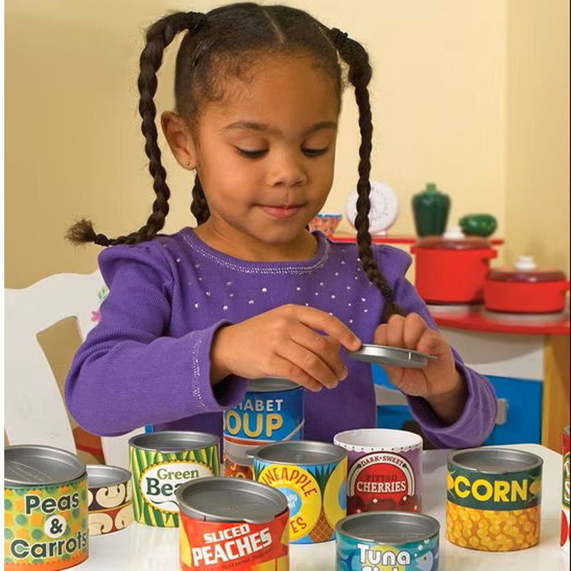 Melissa & Doug Let's Play House! Grocery Cans