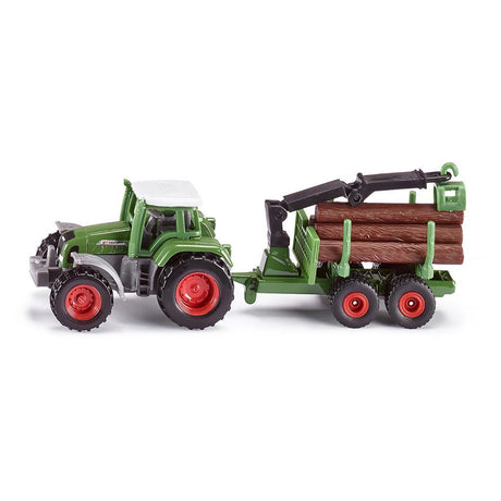 Siku - Fendt Tractor with Forestry Trailer
