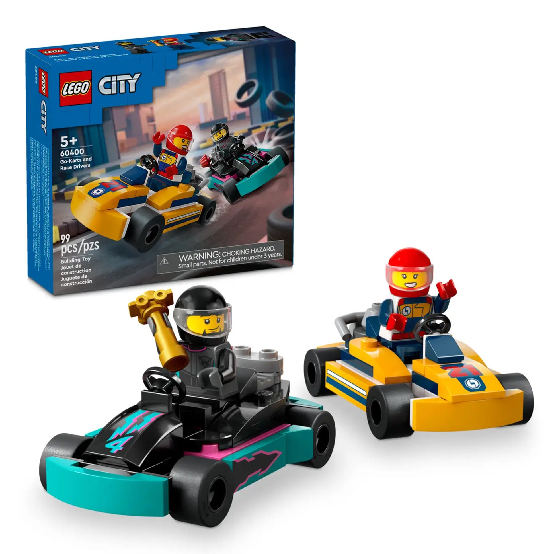 LEGO City Go-Karts and Race Drivers 60400, (99-pieces)