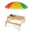 Plum Picnic Table with Umbrella
