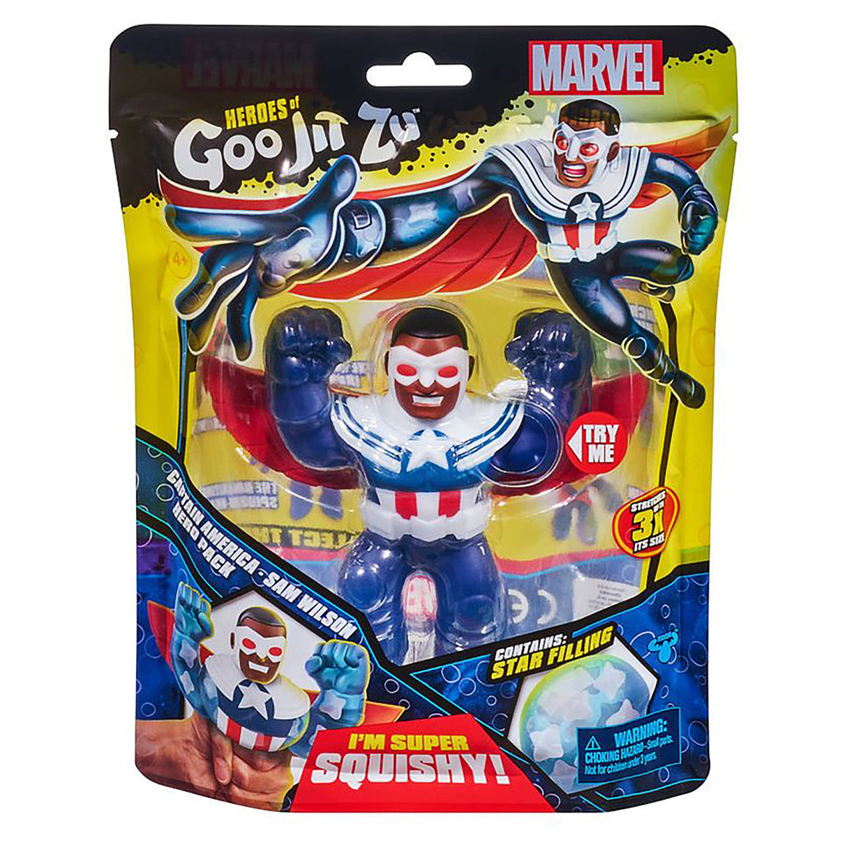 Heroes of Goo Jit Zu Marvel Captain America - Sam Wilson Hero Pack