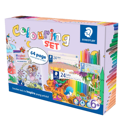 White Smoke Staedtler Magical Adventures Colouring Set Kids Colouring Books