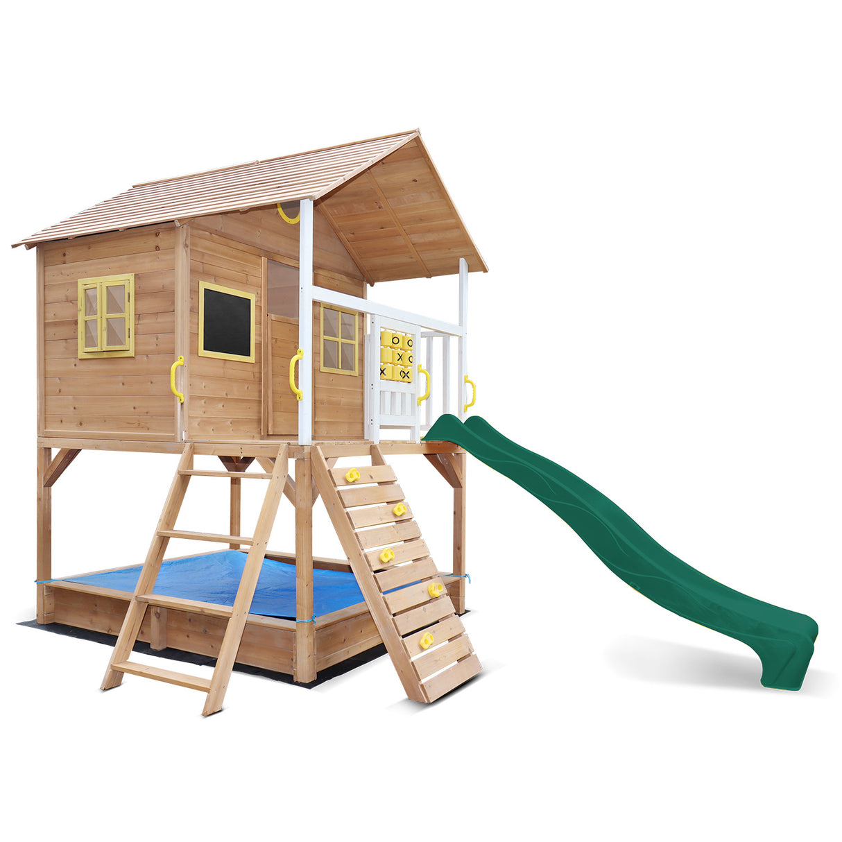 Lifespan Kids Warrigal Cubby House with Green Slide