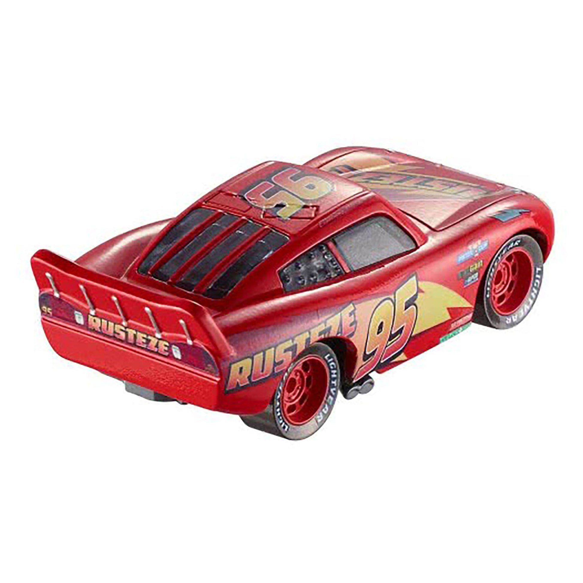 Pixar Cars 1:55 Rusteze Lightning McQueen