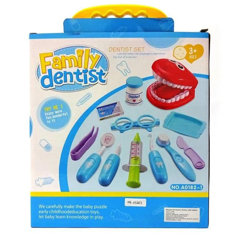 Family Dentist Toy Set with Carry Case