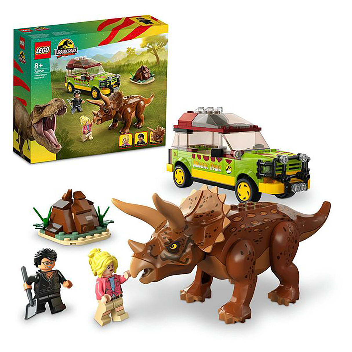 LEGO Jurassic Park Triceratops Research 76959 (281 pieces)