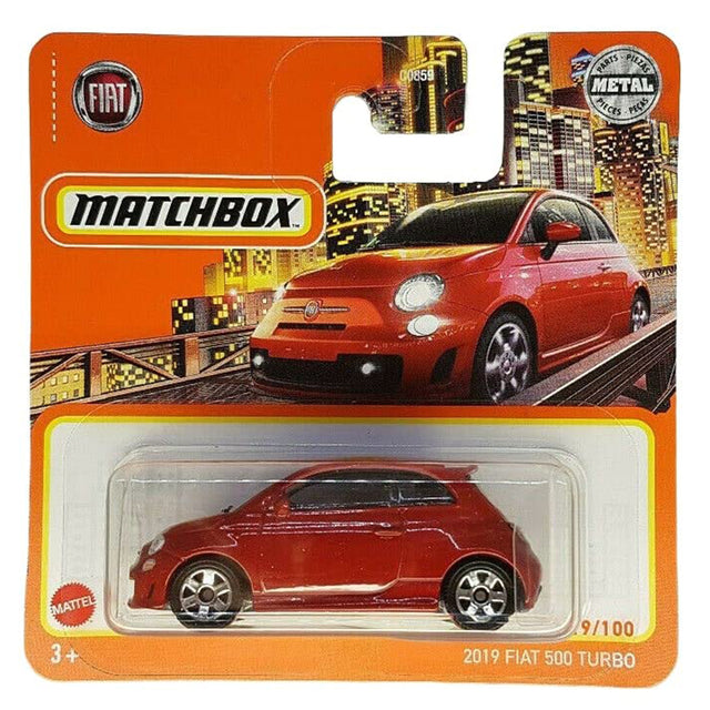 Matchbox 2019 Fiat 500 Turbo Die-cast Model GXM21