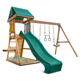 Lifespan Kids Birmingham Play Centre Set with 2.2m Green Slide