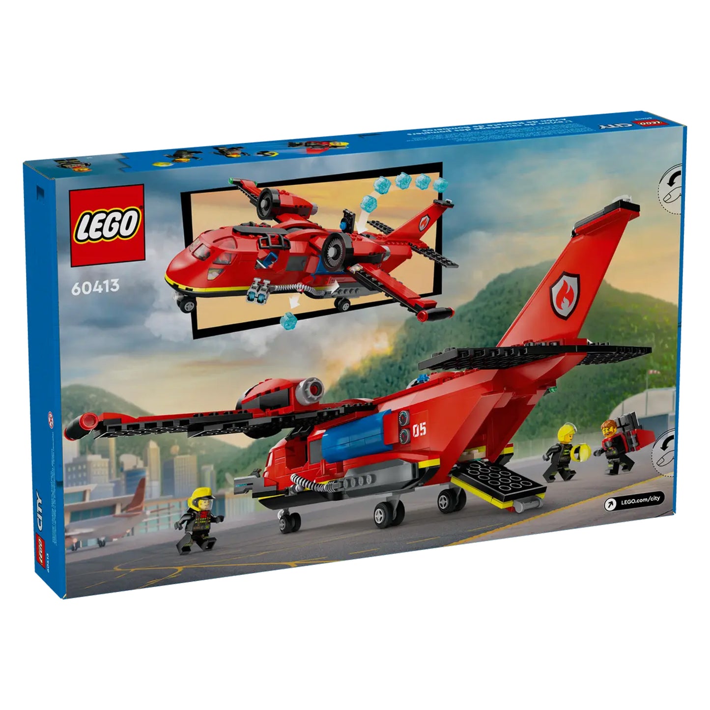 LEGO City Fire Rescue Plane 60413, (478-pieces)