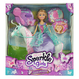 Sparkle Girlz Princess Doll with Horse Playset