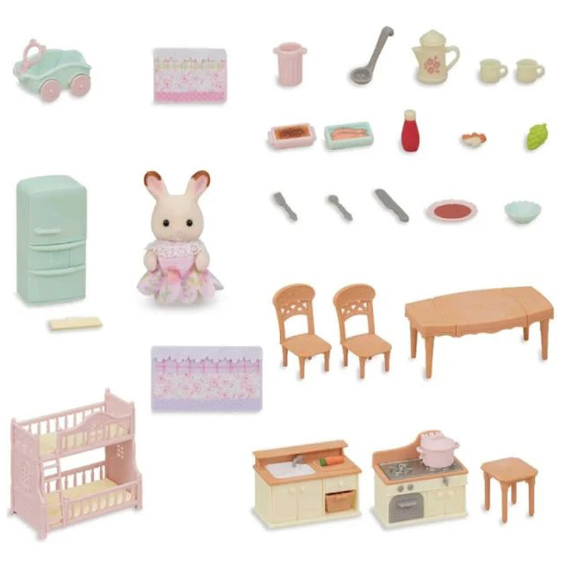 Sylvanian Families Country Home Furniture Set Family Cooking Collection