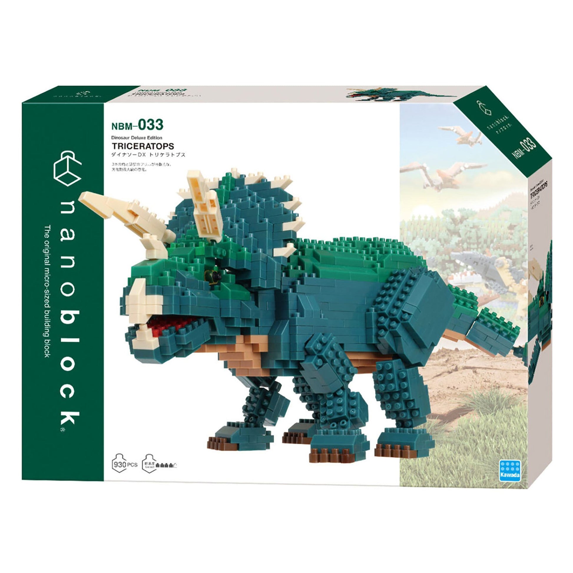 nanoBlock - Dinosaurs - Deluxe Edition Triceratops