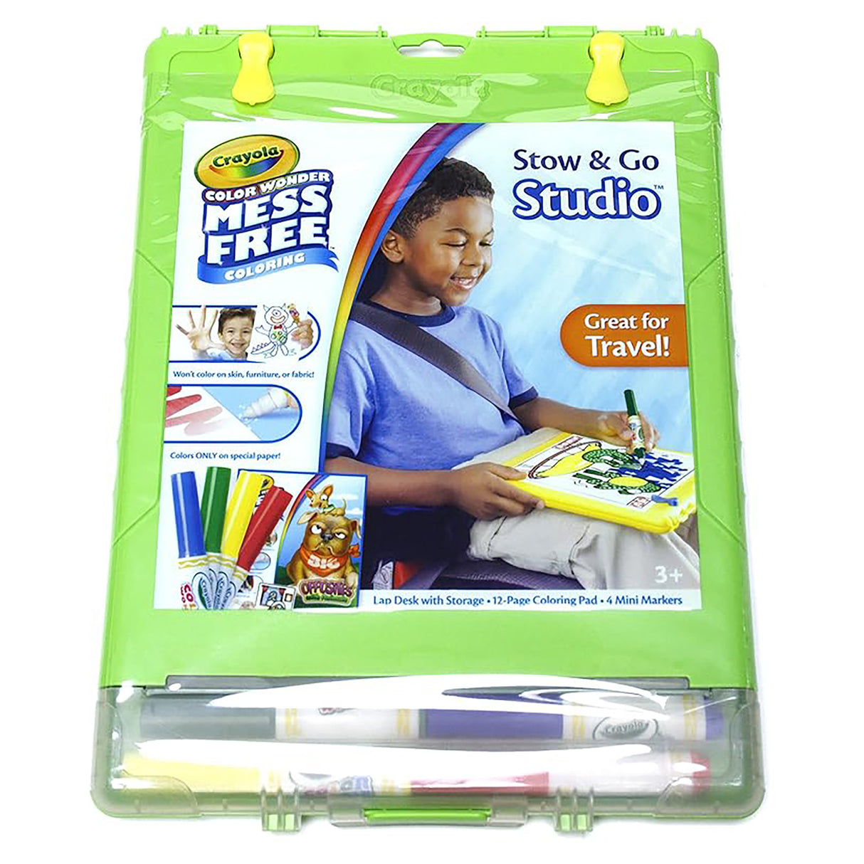 Crayola Color Wonder Stow and Go Mess Free Colouring Studio - Yellow