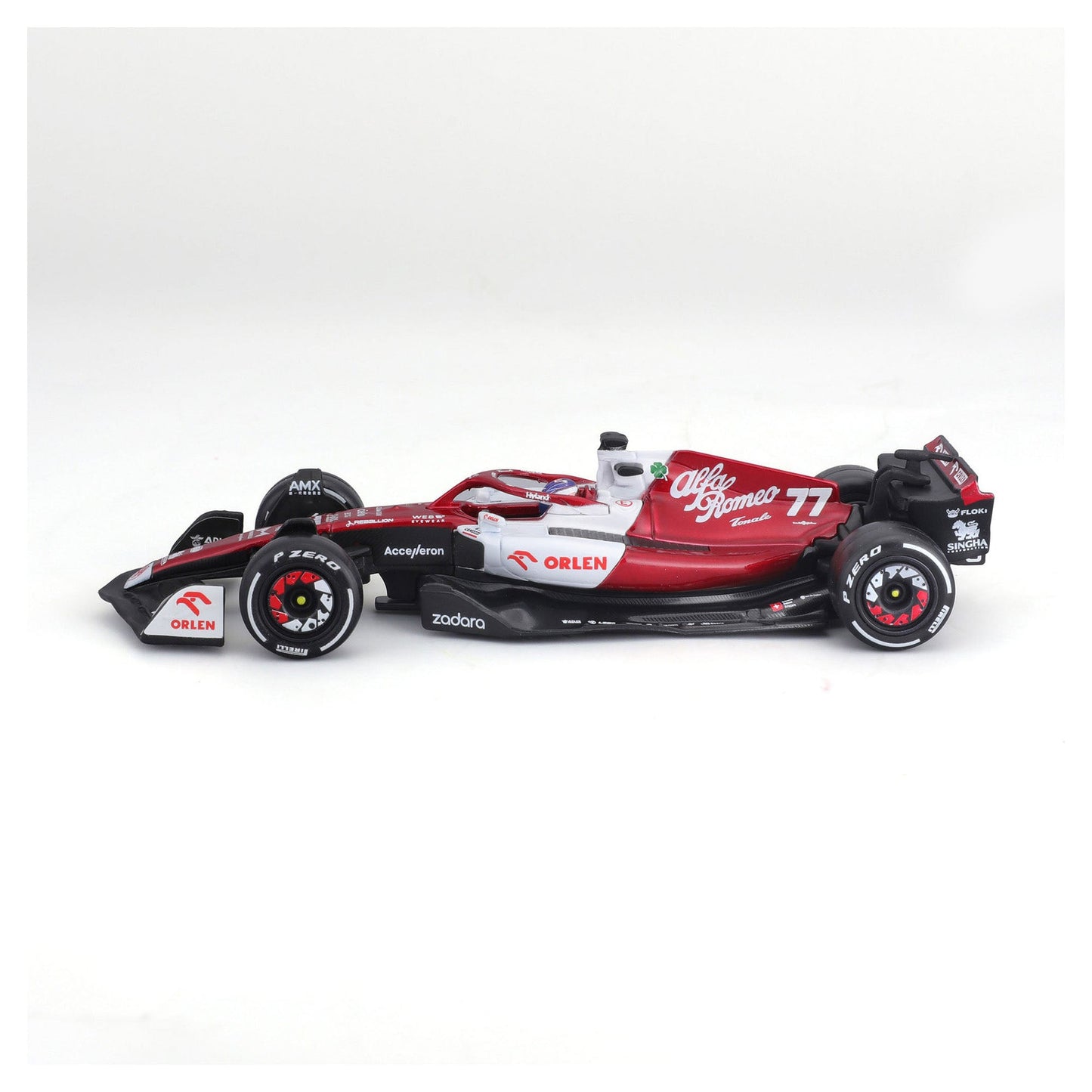 Bburago 1:43 2022 F-1 Alfa Romeo C42 #77 Bottas with Driver