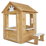 Lifespan Kids Teddy V2 Cubby House Natural, Natural Timber