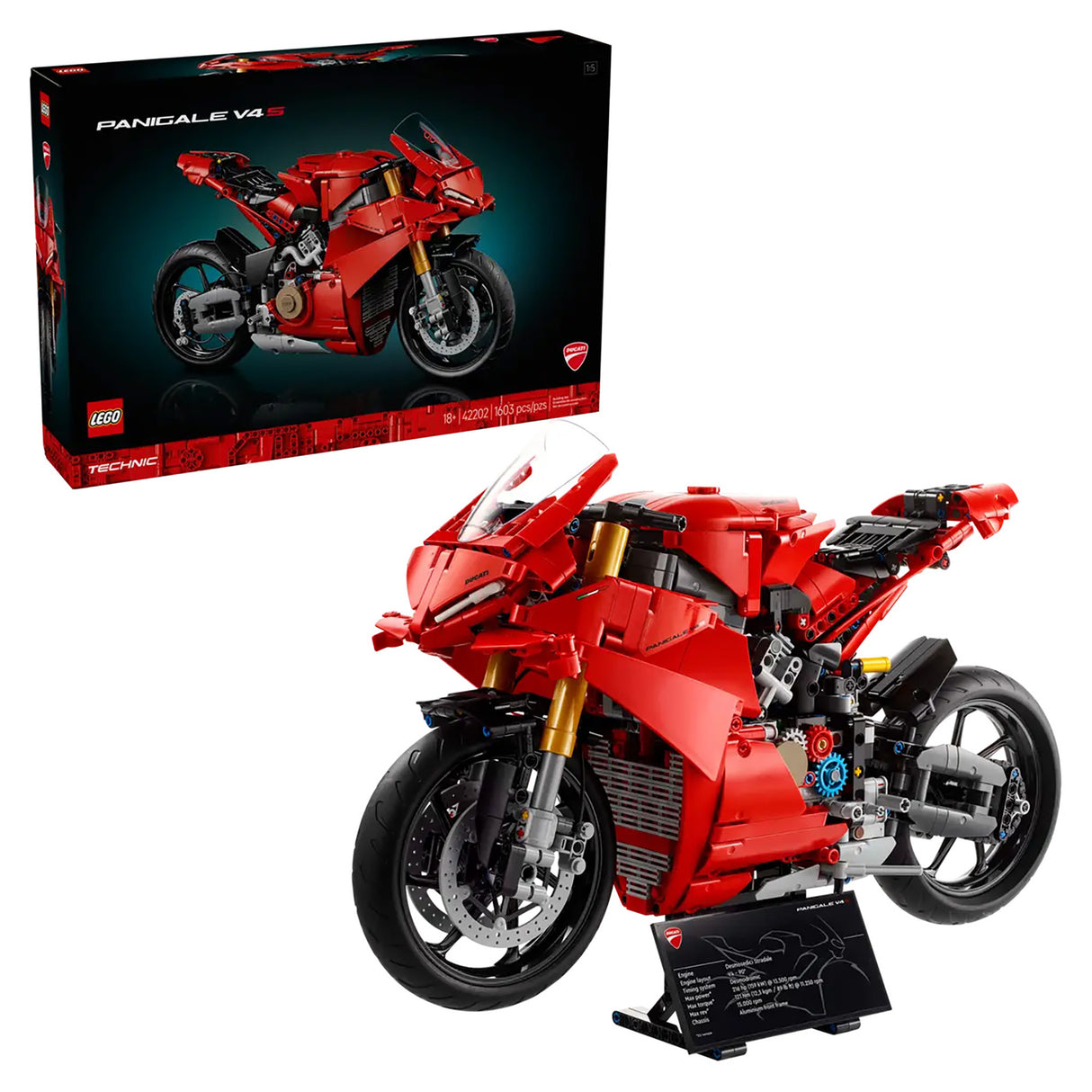 LEGO Technic Ducati Panigale V4 S Motorcycle 42202