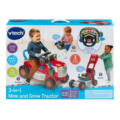 Vtech 3-in-1 Mow and Grow Tractor Red