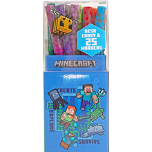 Minecraft Desk Caddy With 25 Colouring Markers