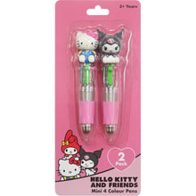 Hello Kitty & Friends Mini 4 Colour Pens 2 Pack