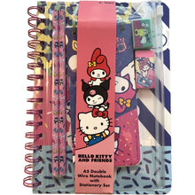 Hello Kitty A5 Spiral Notebook With Stationery Set