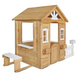 Lifespan Kids Teddy Cubby House in Natural Timber (V2) with Floor, Natural Timber