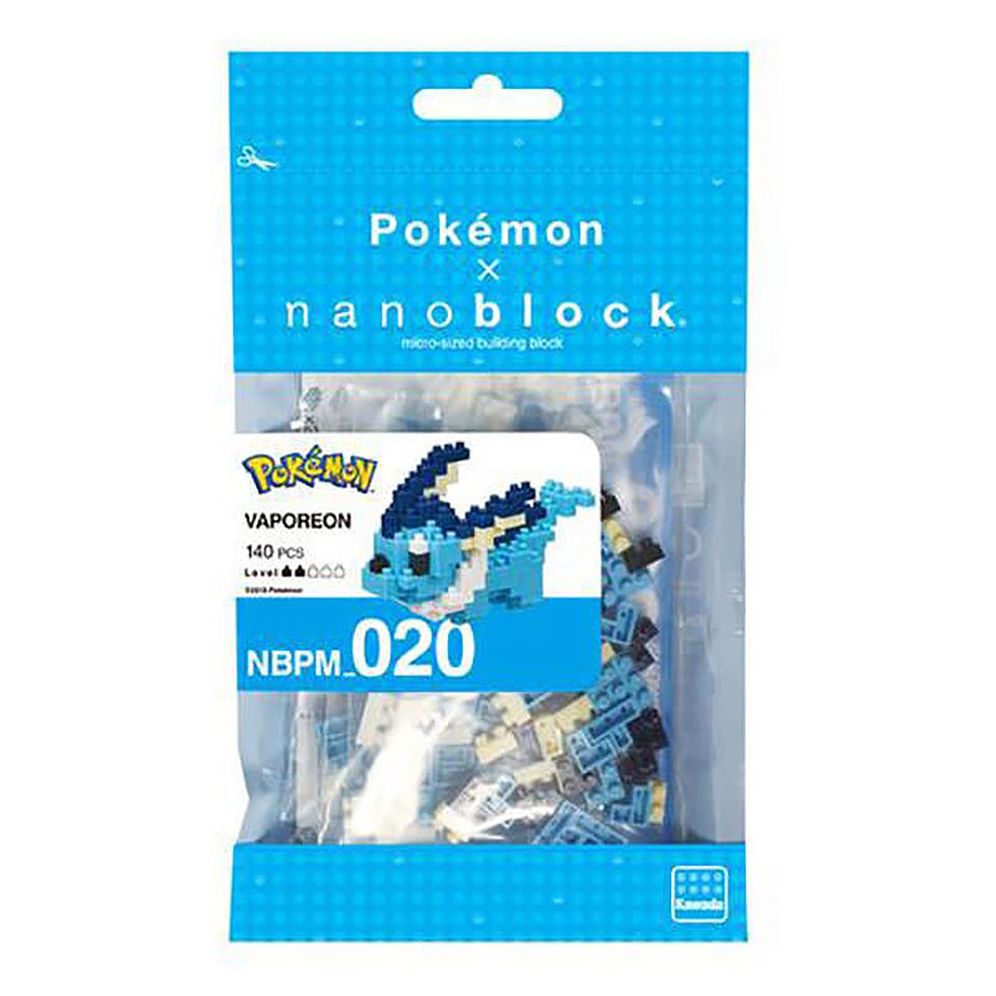 Nanoblock Pokemon - Vaporeon (140 pieces)