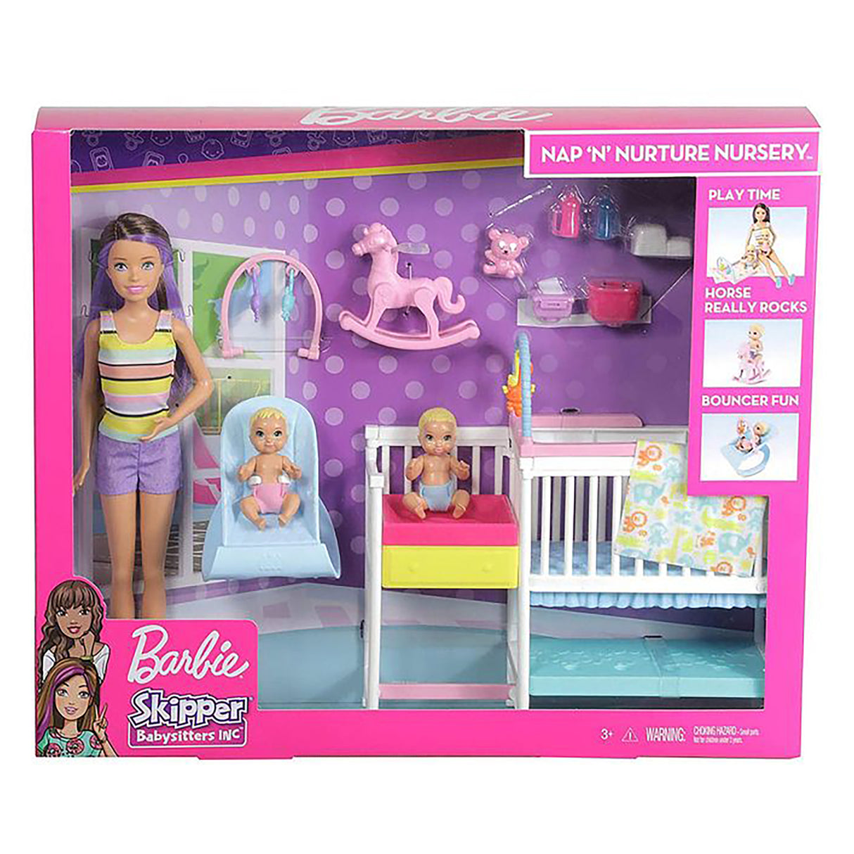 Barbie Skipper Babysitters Inc Doll & Playset - Nap 'N' Nurture