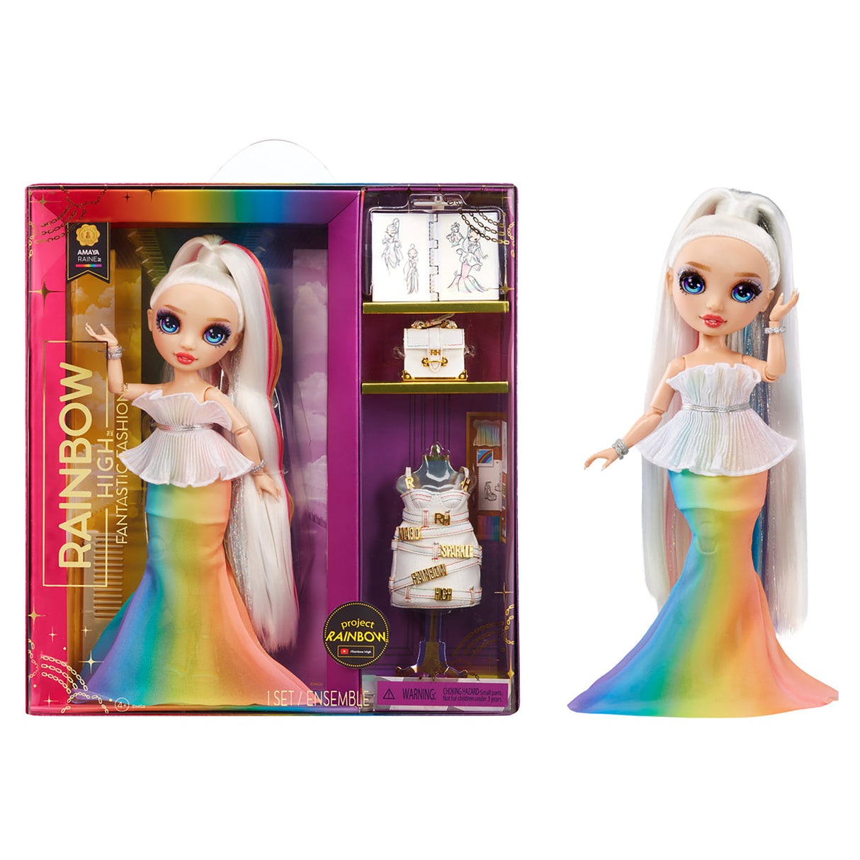 Rainbow High Fantastic Fashion Doll- Rainbow(Solid)