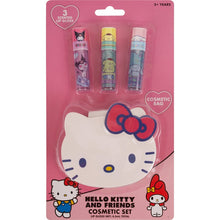 Hello Kitty & Friends 3Pck Lip Gloss & Cosmetic Bag