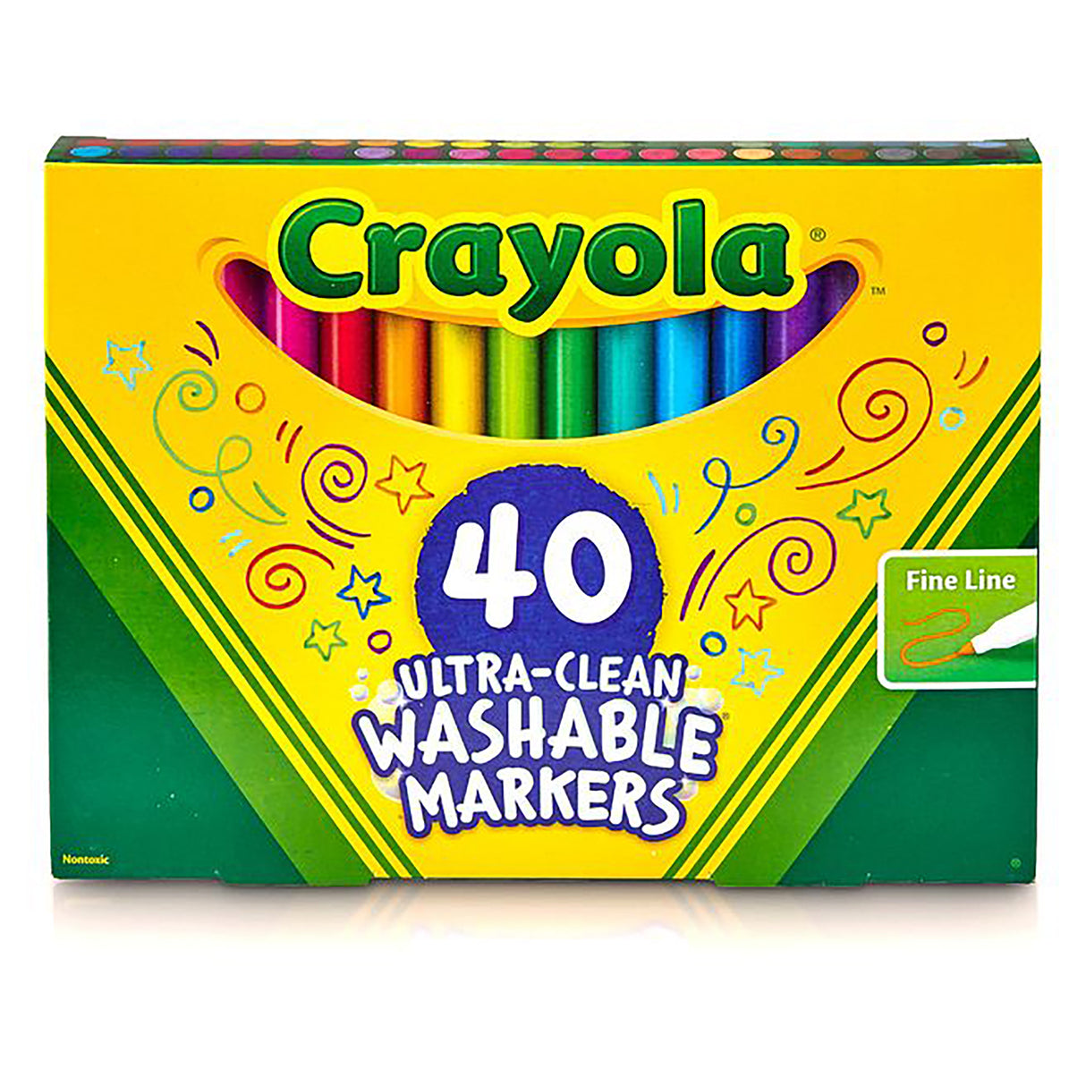 Crayola Fineline Markers (Pack of 40)