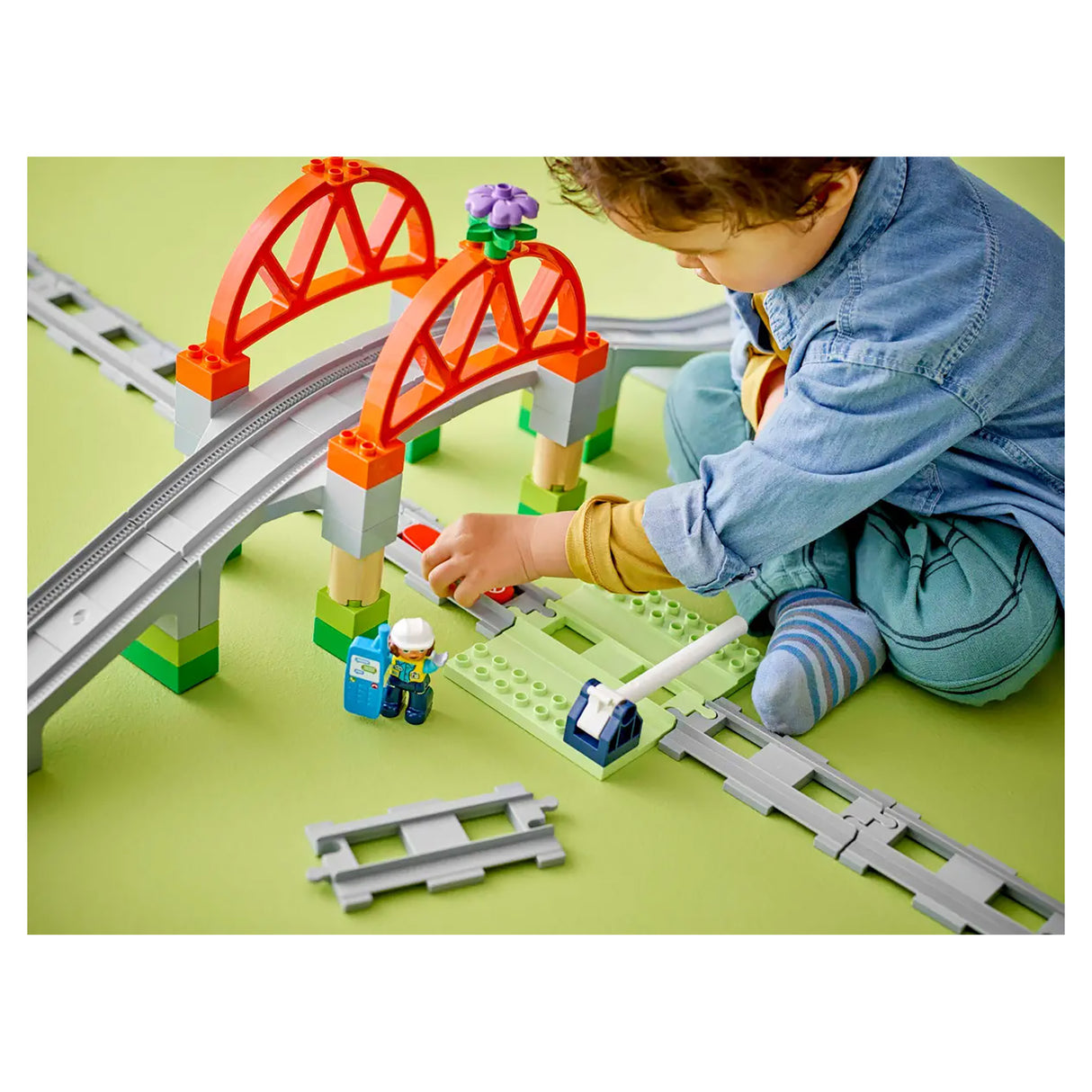 LEGO DUPLO Town Train Bridge and Tracks Expansion 10426