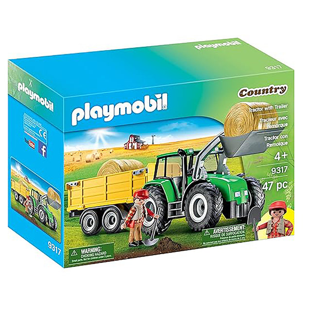 Playmobil Tractor with Trailer (42 pieces)